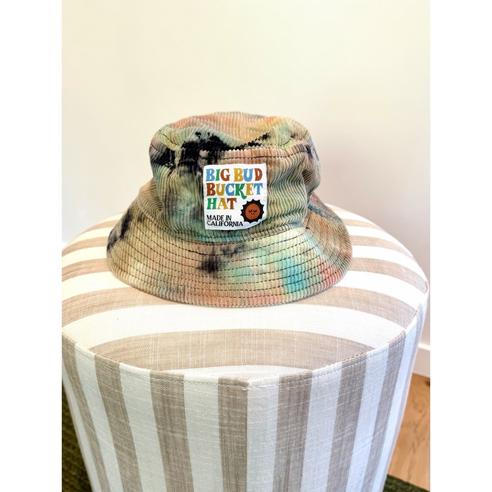 Big Bud Press Bucket Hat Corduroy  Neutral Tie Dye Made in USA Unisex